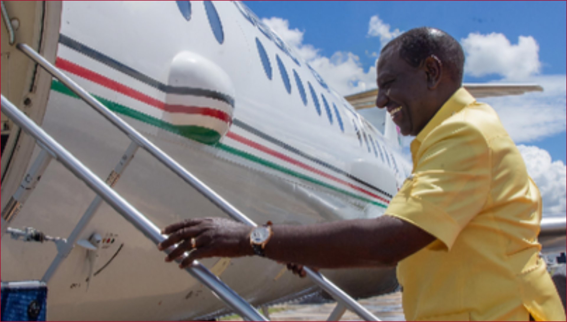 President William Ruto flew to Uganda on Sunday, November 23.